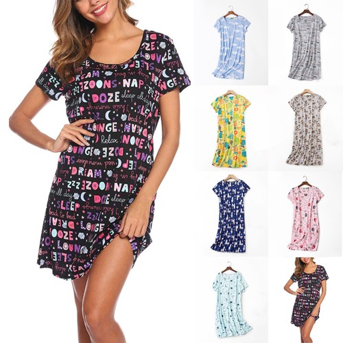 Ladies nighties short sleeve - short,