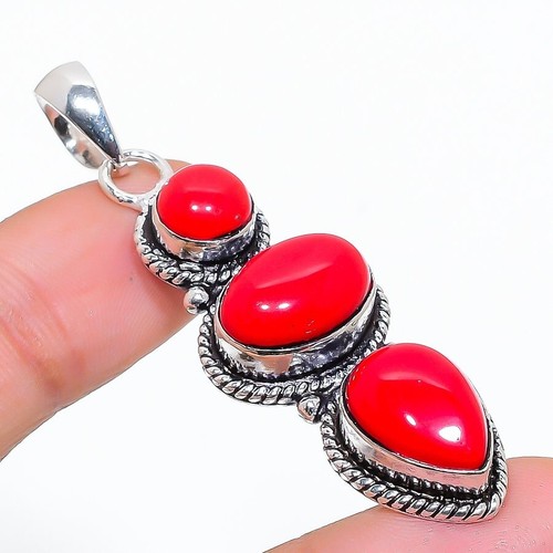 Red coral gemstone handmade - gemstone,