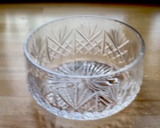 Vintage Edinburgh Crystal Trifle/Fruit Bowl - Heavy And Signed Iona Pattern 7” D