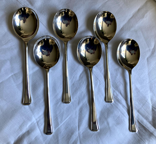 Soup spoons epns - soup, sheffield
