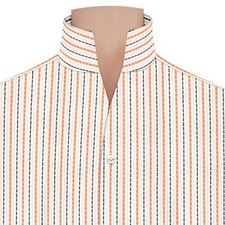 Men's High Open Collar Stiff