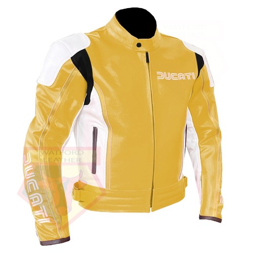 Yellow ducati cowhide leather - ducati,