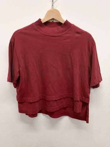 Red layered cut sew - cut,