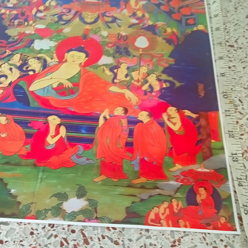 Buddhist thangka style - thangka,
