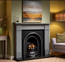 Limestone Fireplace Surrounding Grey. Used But Perfect Condition