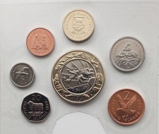 Rare, 1999 Falklands BUNC NIFC coin Set (No 50p)