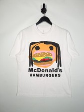 Cactus Jack By Travis Scott T-Shirt Size Large Men's White McDonald's Hamburgers