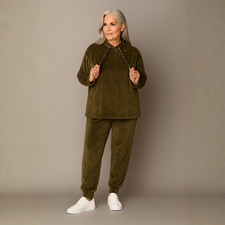 Velour Hoodie Tracksuit with