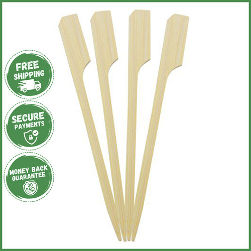 Bamboo paddle pick - paddle, skewers