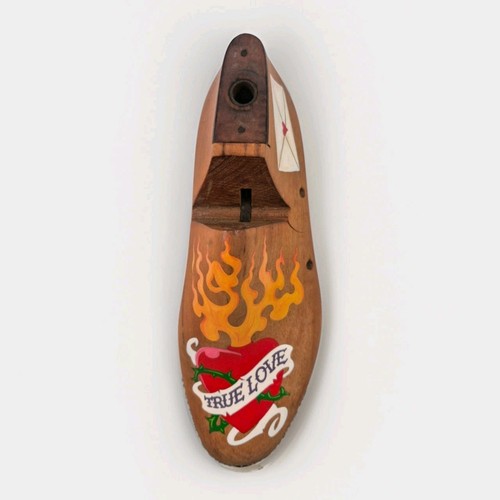 Vintage wooden shoe last hand - shoe,
