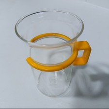 Bodum Picard tall tea glass coffee cup mug yellow 11cm design Denmark vintage