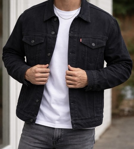 Mens levi trucker denim - mens,
