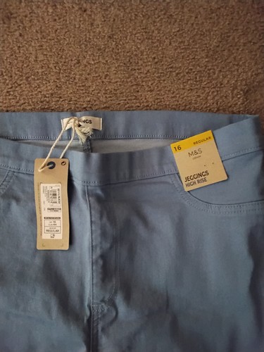 High rise jeggings with - m&s,