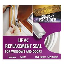 Replacement UPVC Gasket Seal Draught Excluder White Rubber Energy Saving 6metres