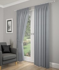 Tonga Beautiful lined Crushed voile Curtains , 3 colours, Silver, Cream & White