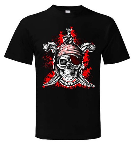 Jolly roger shirt skull - skull, &