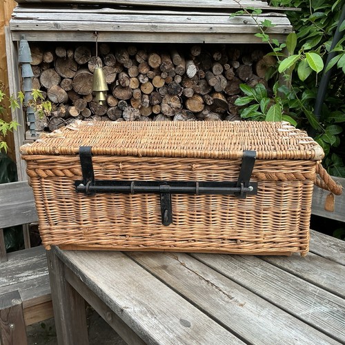 Old vintage military wicker - old,