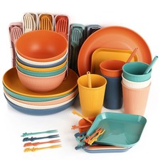 52/72PCS Colorful Dinnerware