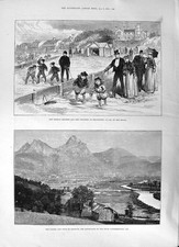 Old 1891 German Empress Children Felixstowe Beach Schwytz Valley Bash Victorian