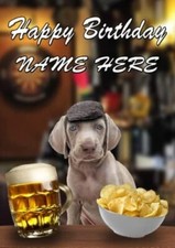 Weimaraner Puppy  Pub Pint