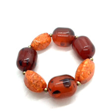 Chunky orange large bead