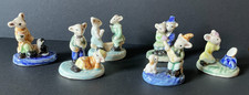 Vintage Mice Miniature Figurines - Albert Kessler? Boxed set of 6 Mice figures