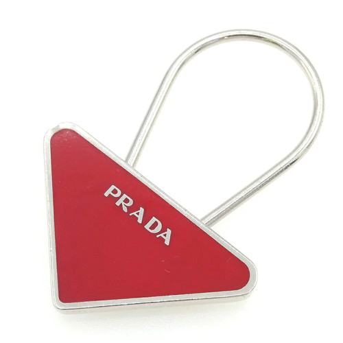 Prada pre owned triangle - pre-owned, logo