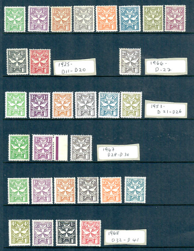 Malta postage due mint - malta,