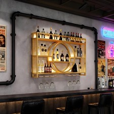 LED Wine Rack Wall Mounted