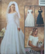 Vintage 1990s McCall's 7452 Wedding Bridesmaid Dress Sewing Pattern B32.5-34-36"