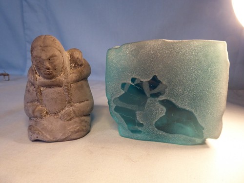 Inuit figure mother and - inuit,