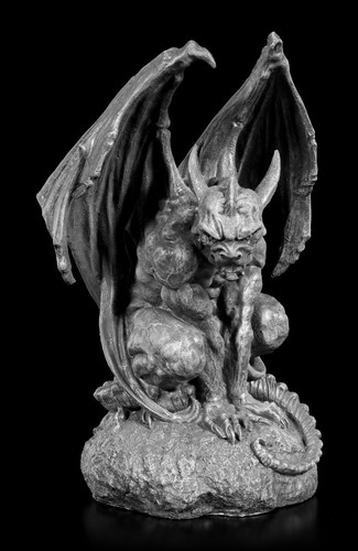 Gargoyle figure sitting - gargoyle,