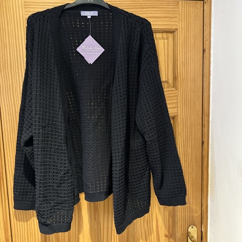 Michele hope black cardigan - black,