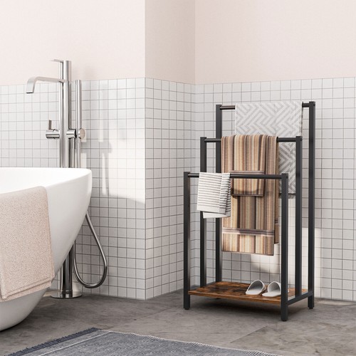 Freestanding towel rack metal - freestanding,