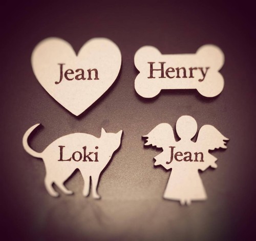 Personalised wooden shapes - personalised,