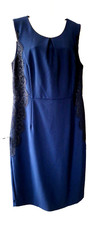 GOK WAN navy blue dress with