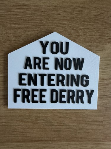 Free derry wall plaque - free, sign