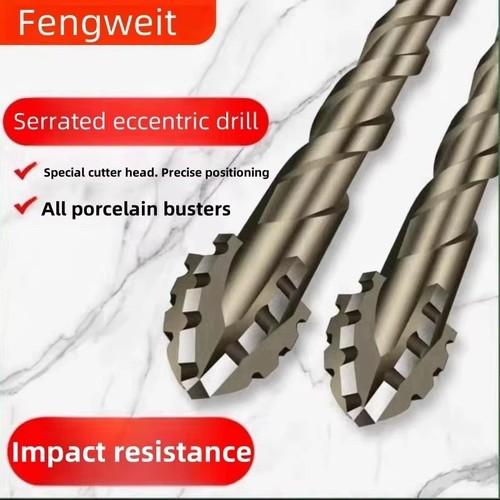 Edge serrated drill bit - 4-edge,