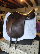 17 1/2" BROWN LAURICHE (A J FOSTER) DRESSAGE SADDLE