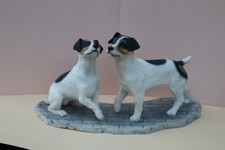 The Leonardo Collection Jack Russell Dogs Ornament Figurine 24cm – Adorable Pair