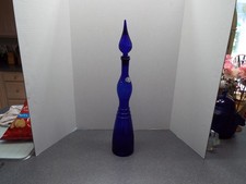 Vimax Creation Cobalt Blue Italian Genie Bottle Lady Face