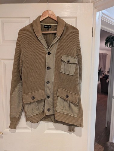 Orvis hawker twill cardigan - hawker,