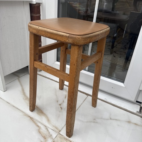 Vintage stool seat wooden - stool, 54
