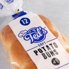 Ted's Soft 4" Potato Rolls / Buns - 12 pack