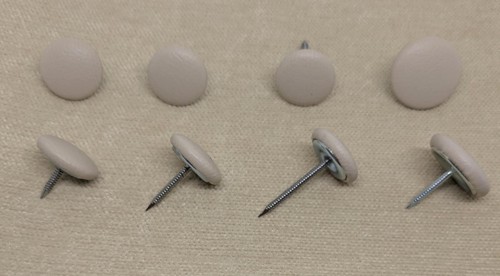 Beige lisbon vinyl fabric nail - lisbon,
