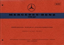 MERCEDES-BENZ 347 ~ 1968 ~ Driver's CAB Spare PARTS LIST Catalogue Book 30 075