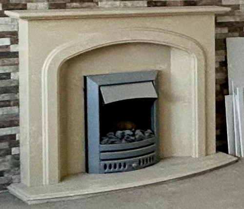 Limestone effect fire surround