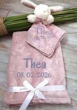 Personalised Baby Blanket Pink