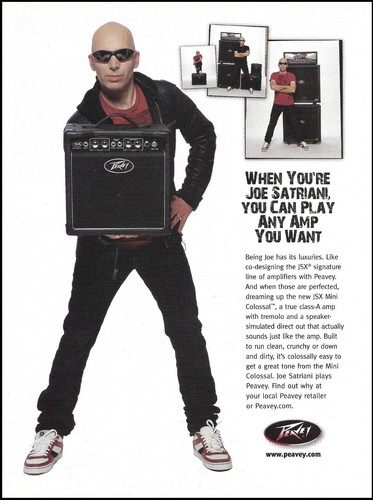 Joe satriani 2007 peavey jsx - peavey,