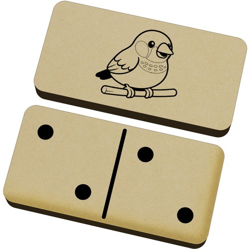 Zebra finch domino - domino, set
